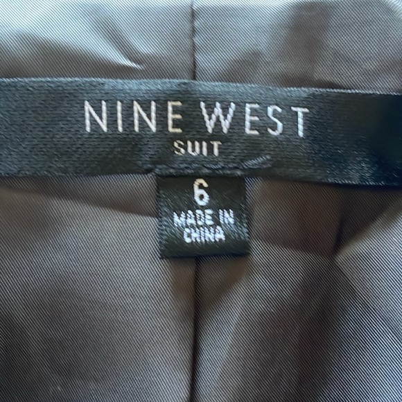 Nine West x Kasper Brown Tailored Pantsuit Polish Trousers Fitted Blazer Refined - Picture 9 of 16